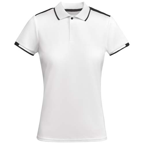 Polo de sport Femme personnalisé Tamil ROLY Blanc / Noir